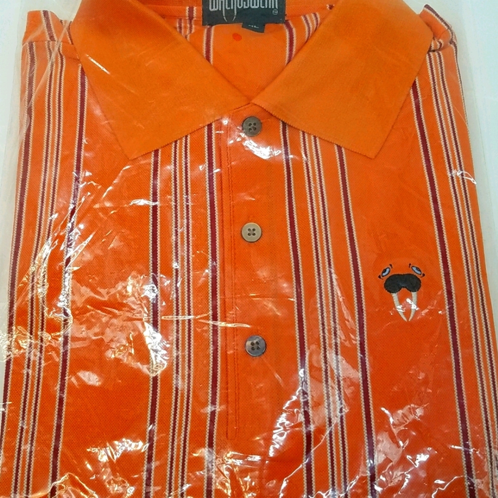 Mens Polo, Golf Shirt Orange